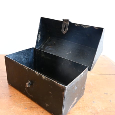 France Antique Iron Box  / フランス アンティーク 鉄の家のボックス