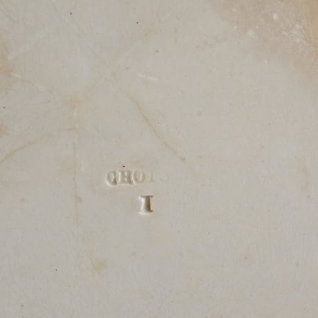 France Antique Choisy le roi  Plate/ フランス アンティーク ショワジールロワ グリザイユ 天使？のプレート