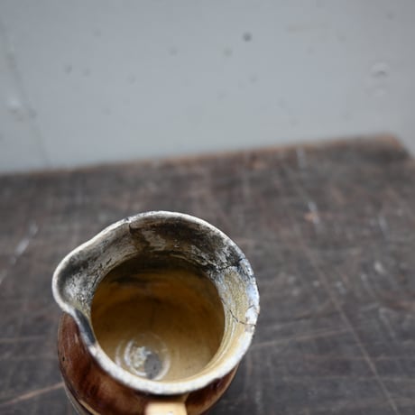 France Old Mini Pitcher / フランス  古い ミニピッチャー（修復あり）