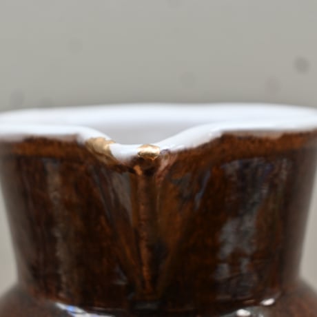 France Antique Cul Noir Pitcher / フランス アンティーク キュノワール ピッチャー（金直しあり）A