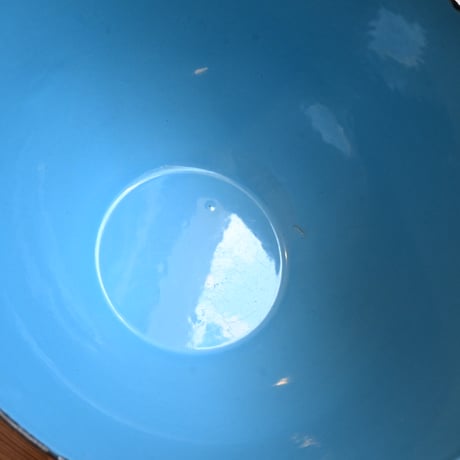 ARABIA FINEL Enamel BOWL by Kaj Franck / フィネル カイフランク  琺瑯ボウル（水色）φ:21cm