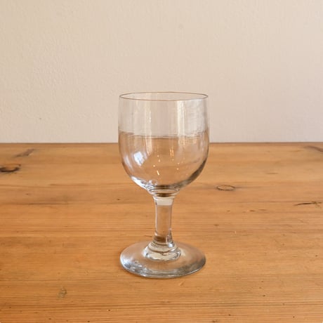 FRANCE Antique Wine Glass  / フランス アンティーク ビストロワイングラス  D