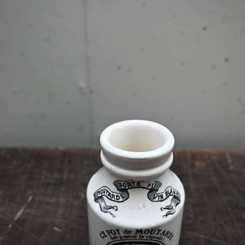 SARREGUEMINES&DIGOIN GREY POUPON Mustard pot /