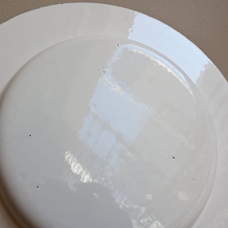 ARABIA FINEL Enamel Plate by Kaj Franck / フィネル カイフランク  琺瑯プレート（ホワイト）φ:28cm B
