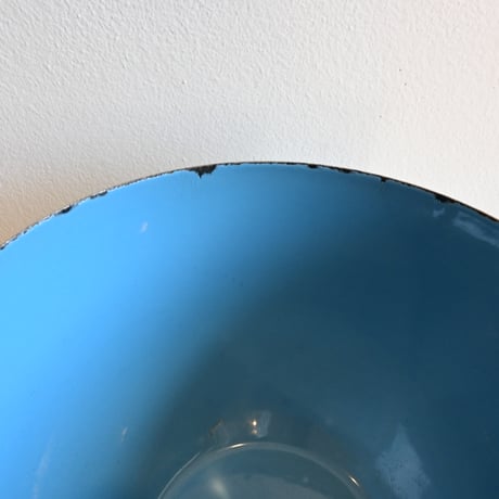 ARABIA FINEL Enamel BOWL by Kaj Franck / フィネル カイフランク  琺瑯ボウル（水色）φ:21cm