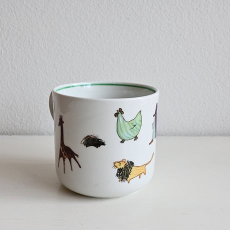 Finland Old Arabia Zoo Mugcup / フィンランド アラビア 動物のパレードのマグカップ