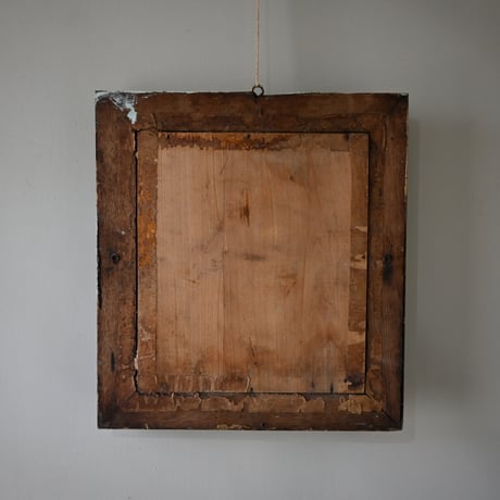 France Antiques Darkbrown frame Mirror / フランス アンティーク ダークブラウンの鏡