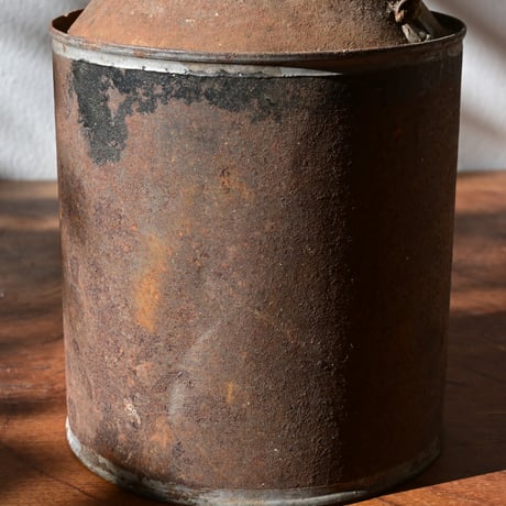 France Oil can object /  フランス ブリキのオイル缶のオブジェ