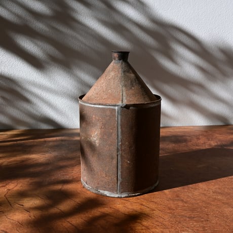 France Oil can object /  フランス ブリキのオイル缶のオブジェ