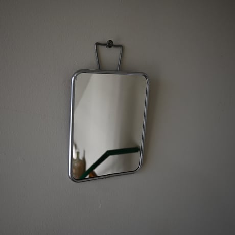 France Metal frame Stand＆Wall Mirror / フランス 古いメタルフレームのスタンドミラー＆壁掛けミラー C