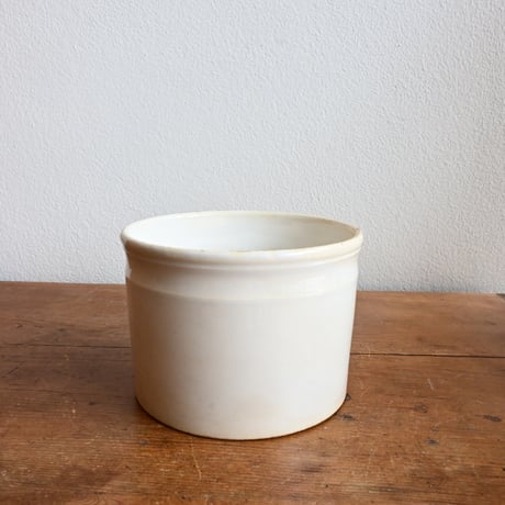 France Antique GIEN Pot / フランス ジアン窯 ポット