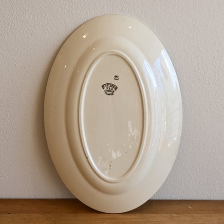 France K&G Luneville Oval Plate / フランス リュネヴィル窯のオーバルプレート