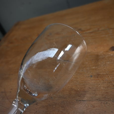 FRANCE Antique Wine Glass  / フランス アンティーク ビストロワイングラス（ゴンドラ型） A