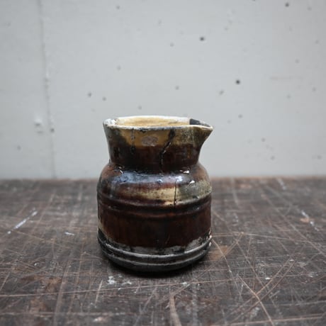 France Old Mini Pitcher / フランス  古い ミニピッチャー（修復あり）