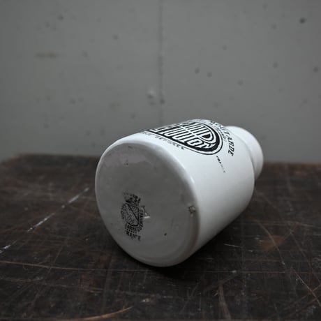 SARREGUEMINES&DIGOIN GREY POUPON Mustard pot / フランス アンティーク ディゴワン・サルグミンヌ 古いマスタードポット 小