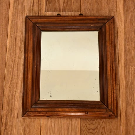 France Antique Wooden Mirror / フランス アンティーク 木製のミラー A-1