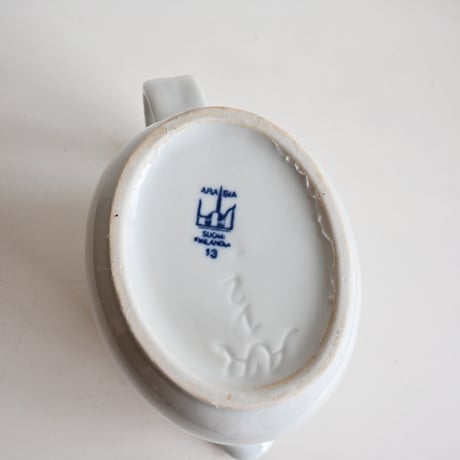 Finland  ARABIA 0.5L Pitcher / アラビア 0.5L  ピッチャー（青文字）A