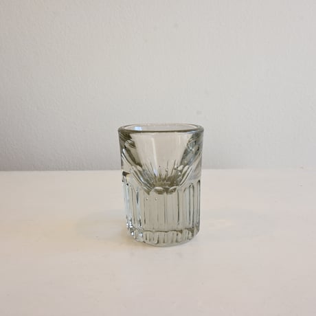 France Antique Shot Glass / フランス アンティーク トロンプルイユのショットグラス H:7.4cm