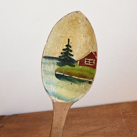 Sweden Wood Spoon / スウェーデンの木製スプーン 木匙 A-1