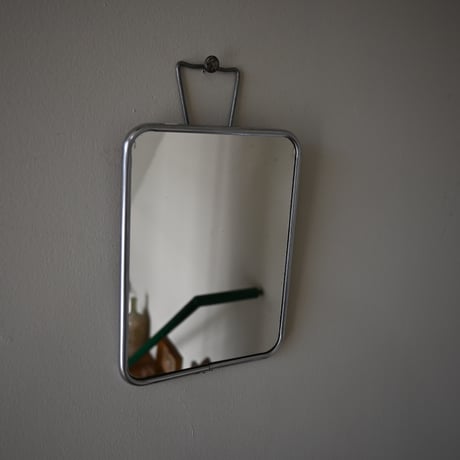 France Metal frame Stand＆Wall Mirror / フランス 古いメタルフレームのスタンドミラー＆壁掛けミラー C