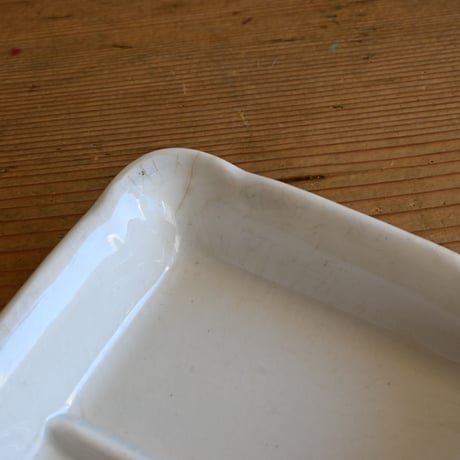 France Antique Creil et Montereau Soup Dish / フランス クレイユモントロー 長方形角皿