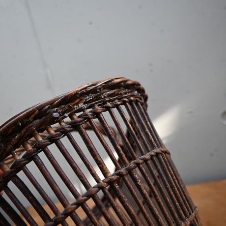 France wood basket Paniers　/ フランス 古いパニエ バスケット かご