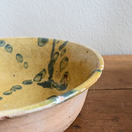 France Antique Slipware Bowl / フランス アンティーク スリップウェア のボウル