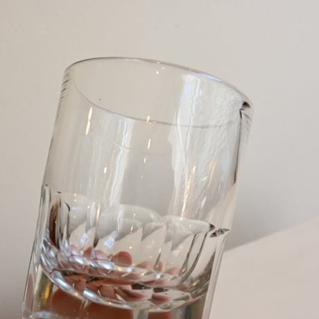 France Antique Cutting Glass / フランス アンティーク カッティングロックグラス