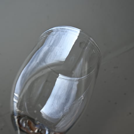 FRANCE Antique Wine Glass  / フランス アンティーク ビストロワイングラス（ゴンドラ型） C