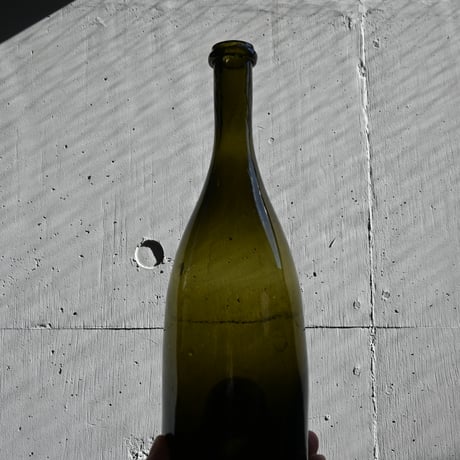 FRANCE Old Glass Wine Bottle  / フランス アンティーク 吹きワインボトル