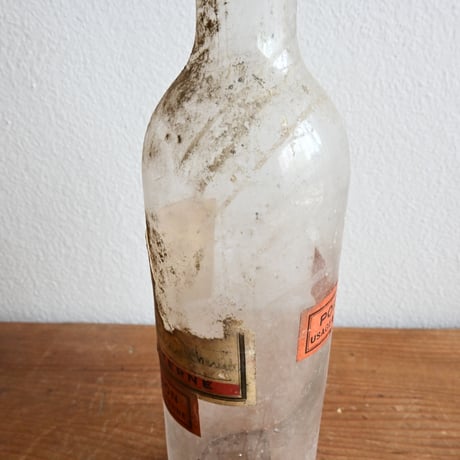 France Antique Pharmacy Glass Bottle  / フランス アンティーク ファーマシーガラスボトル A