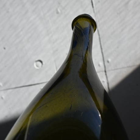 FRANCE Old Glass Wine Bottle  / フランス アンティーク 吹きワインボトル