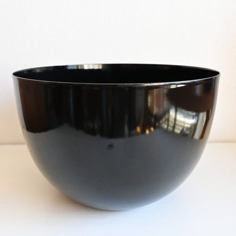 ARABIA FINEL Enamel BOWL by Kaj Franck / フィネル カイフランク  琺瑯ボウル（ブラック）φ:21cm