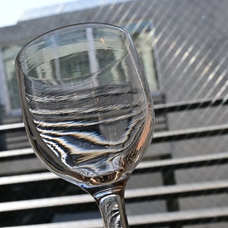 FRANCE Antique Wine Glass  / フランス アンティーク ビストロワイングラス  C