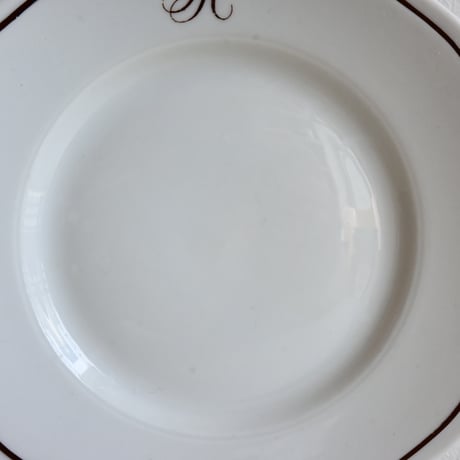 Finland OLD ARABIA  / オールドアラビア 茶文字プレート  φ:20.5cm B