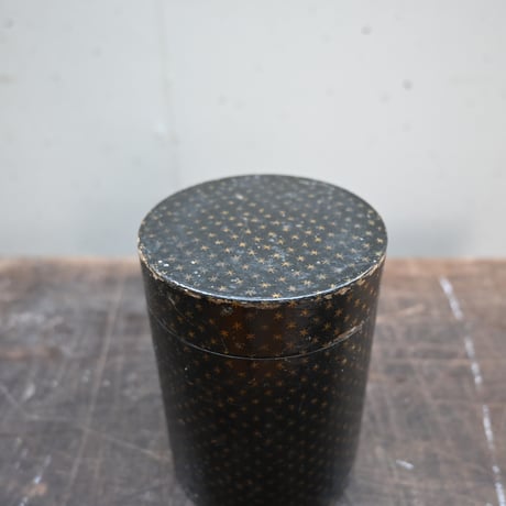France Papier-Mache Canister Black / フランス パピエマシェのキャニスター