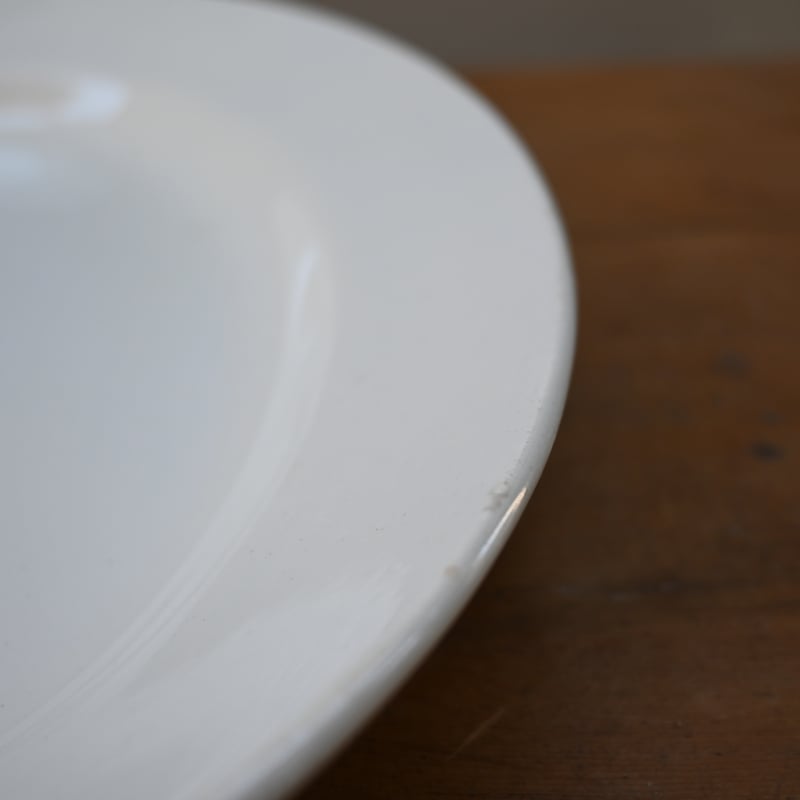 フランス アンティーク Saint-Amand 白オーバルプレート 楕円皿 