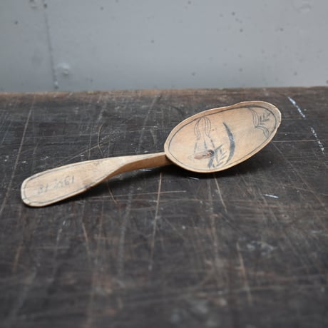 Sweden Wood Spoon / スウェーデンの木製スプーン 木匙 C