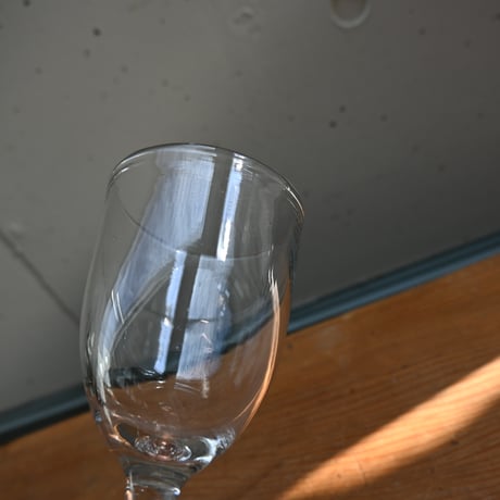 FRANCE Antique Wine Glass  / フランス アンティーク ビストロワイングラス（ゴンドラ型） C