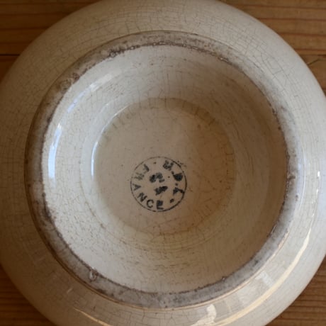France Antique Cafe Bowl "moulin des loups" / フランス  カフェオレボウル ”ムーラン・デ・ルー”
