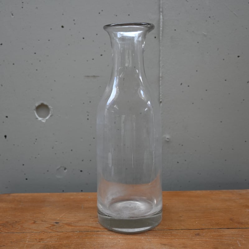 フランスアンティーク 吹きガラス ボトル 硝子瓶 カラフェ 調味料 ボトル