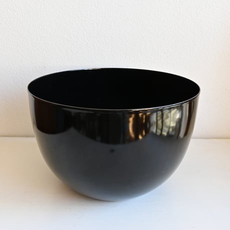 ARABIA FINEL Enamel BOWL by Kaj Franck / フィネル カイフランク  琺瑯ボウル（ブラック）φ:21cm