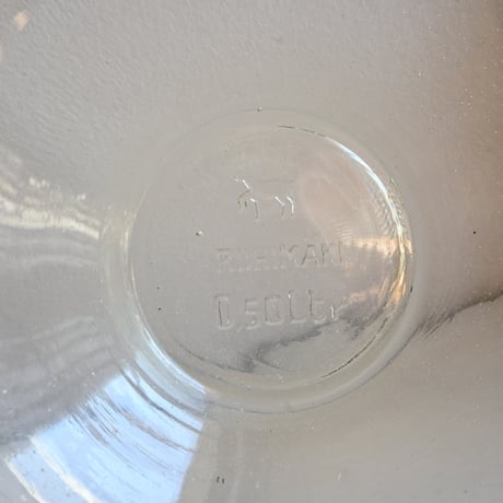 Finland Viili Astia RIIHIMÄKI Glass Bowl / リーヒマキのヨーグルトガラスボウル E