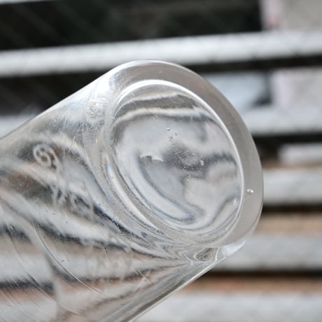 France Antique   Etching Glass / フランス アンティーク エッチングが施されたクリスタルグラス