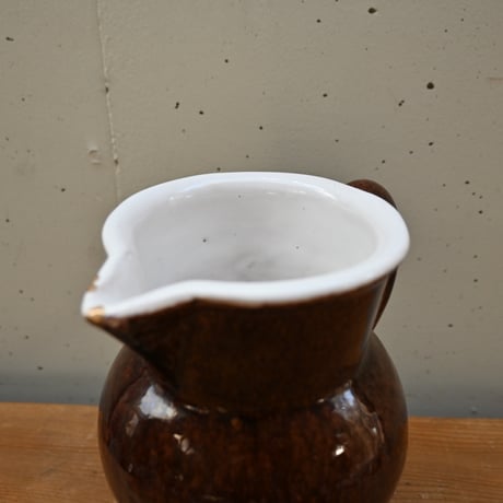 France Antique Cul Noir Pitcher / フランス アンティーク キュノワール ピッチャー（金直しあり）A