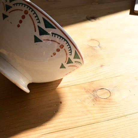 France Antique Cafe Bowl "Creil et Montereau" / フランス  カフェオレボウル ”クレイユモントロー”