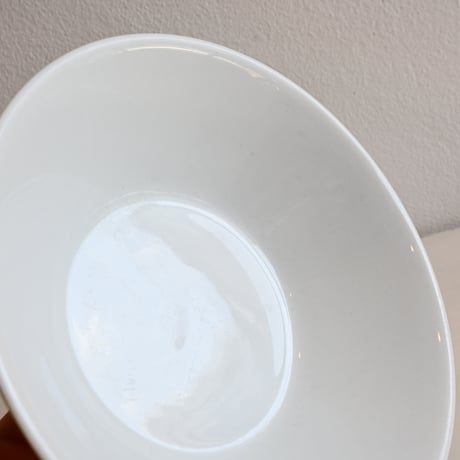 Finland ARABIA Bowl (Yellow×White) / フィンランド アラビア シリアルボウル  黄色×白 B