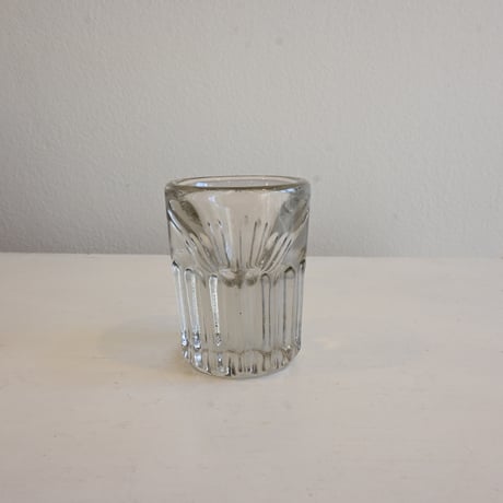 France Antique Shot Glass / フランス アンティーク トロンプルイユのショットグラス H:7cm