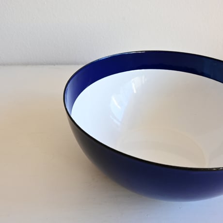 ARABIA FINEL Enamel BOWL by Kaj Franck / フィネル カイフランク  琺瑯ボウル（ブルー×ホワイト）φ:16cm