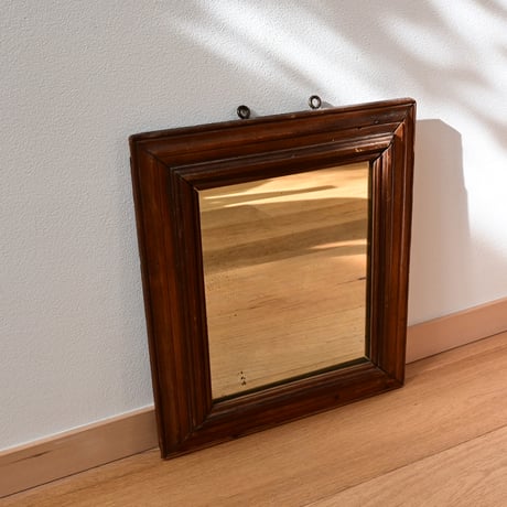 France Antique Wooden Mirror / フランス アンティーク 木製のミラー A-1